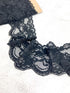 Black Lace Trim Remnant 3.25 yards SLT00313